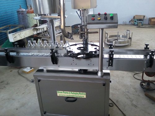 Stainless Steel Electric Automatic Metal Cap Sealing Machine, Voltage : 220V