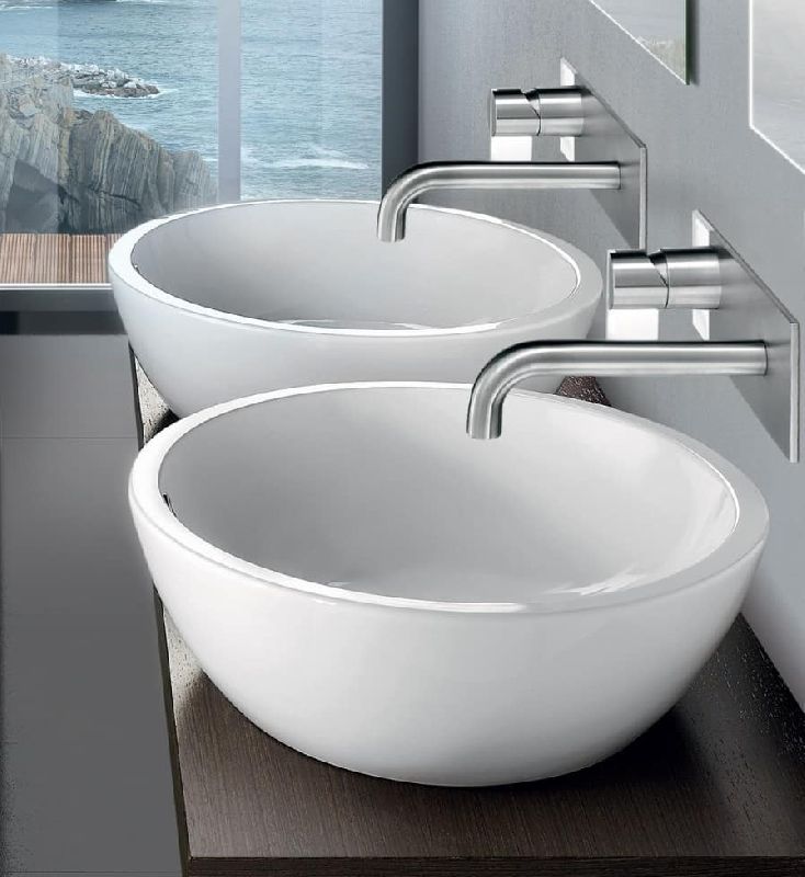 Round Poise 6009 Table Top Wash Basin, for Home, Office, Style : Modern