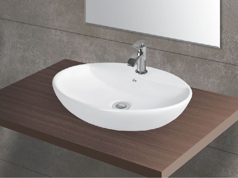 Oval Prink 6004 Table Top Wash Basin, for Home, Restaurant, Size : Standard