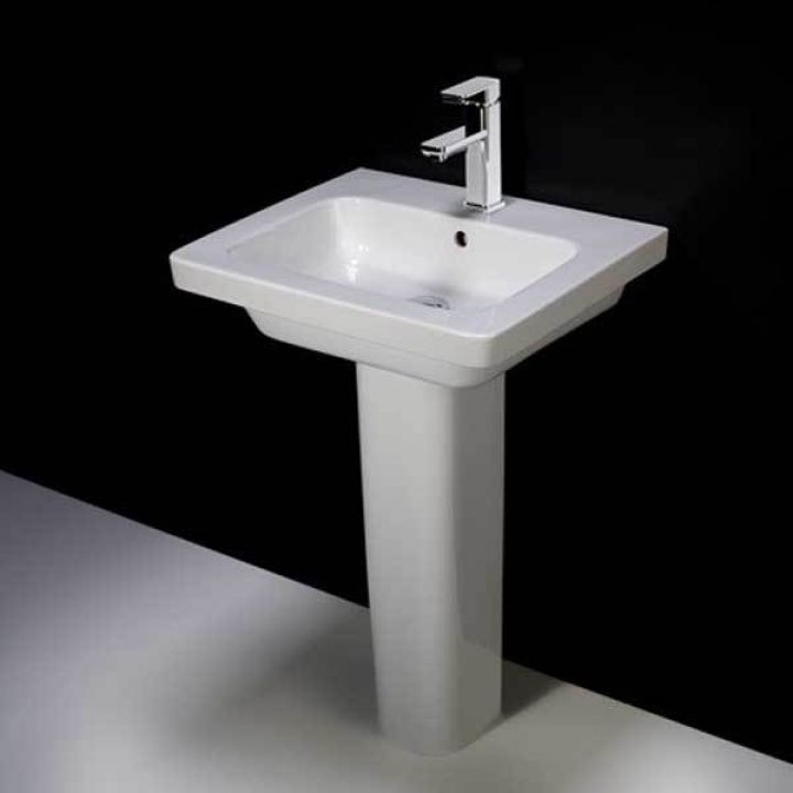 Rectangular Spice 4006 Pedestal Wash Basin, for Home, Office, Size : Standard