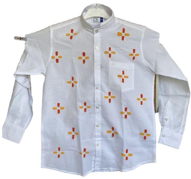 Cotton Hand painted Shirt, Gender : Boys