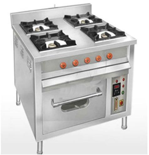 Quality Enterprises SS Four Burner With Oven