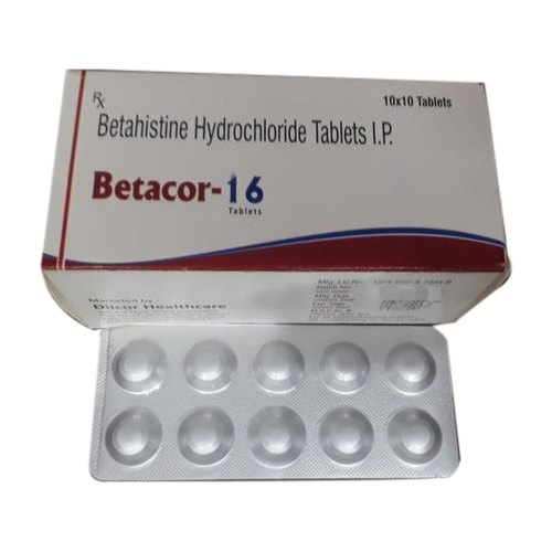 Betahistine Hydrochloride Tablets, Packaging Type : Box