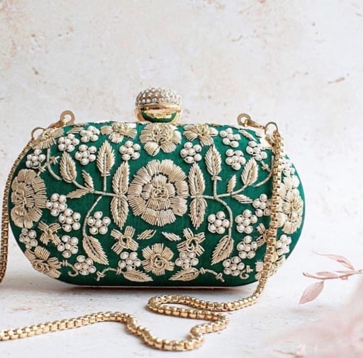 Oval Clutch Bag