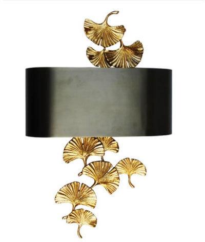 Brass Wall Sconce Lighting, Shape : leaf