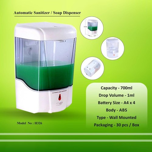 Plastic Automatic Soap Dispenser, Capacity : 700ml