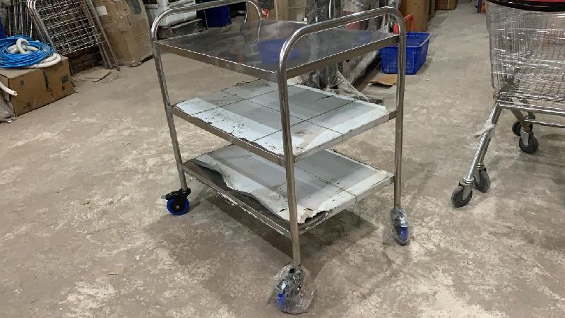 3 Shelves Instrument Trolley