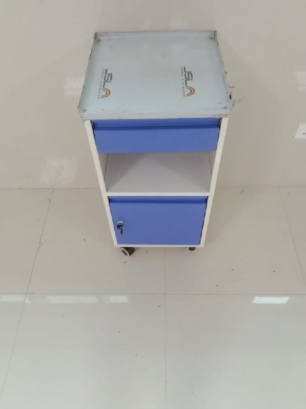 Mild Steel Hospital Bedside Deluxe Locker, Size : 500x450x820mm