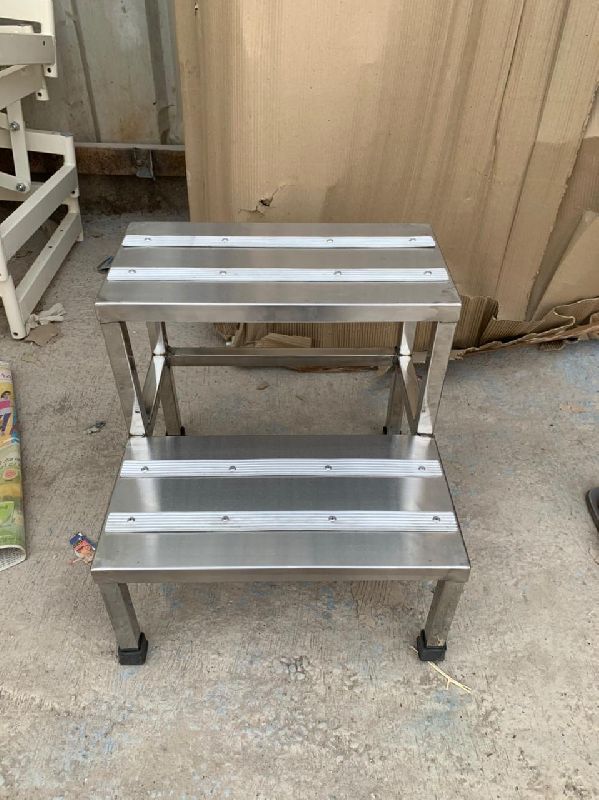 Stainless Steel Double Foot Step, Feature : Easy To Carry, High Strength, High Weighting Capacity