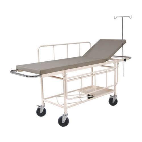 Plain Stretcher Trolley With Mattress, Feature : Impeccable Finish, Light Weight, Orthopedic