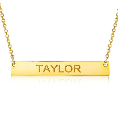 luxury brings Gold/Silver/Rosegold Custom Name Necklace, Box