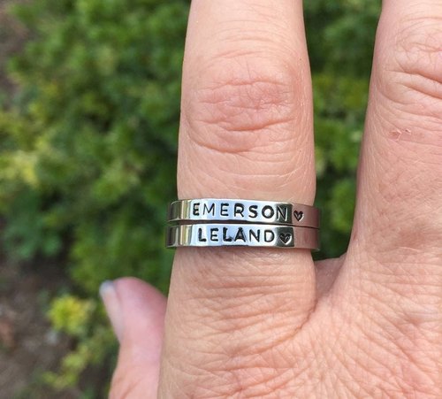 Personalized Stackable Ring