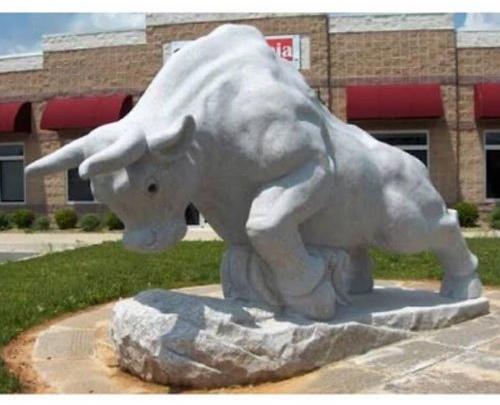 Marble Bull Statue