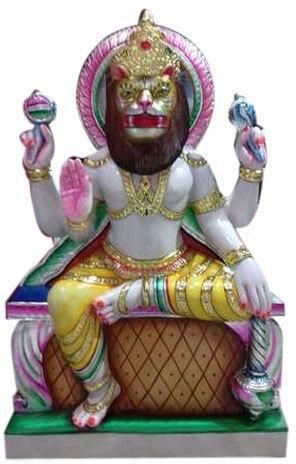 Marble Narasimha Statue