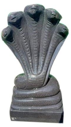 Polished Marble Sheshnag Statue, for Handmade
