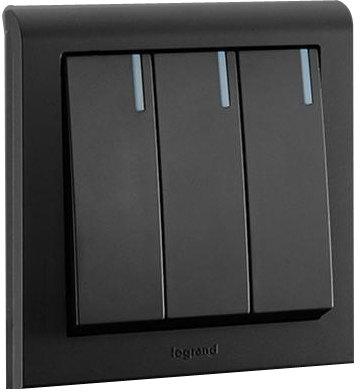 Polycarbonate Modular Switches, Color : Black