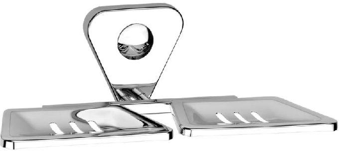 Polished Stainless Steel Star Double Soap Dish, Feature : Light Weight, Non Breakable