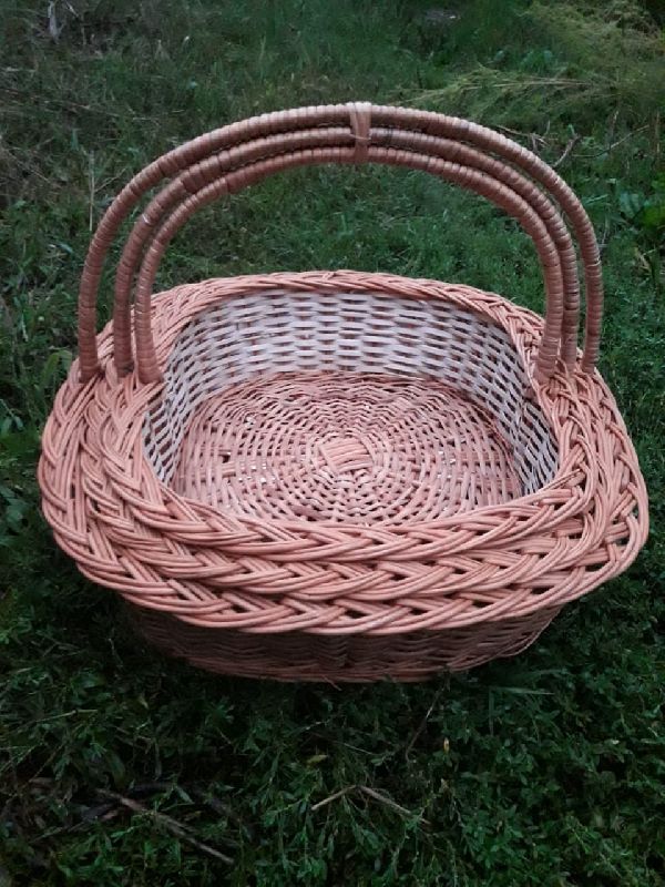 Non Coated OAK Wood Seqare cane fruit basket, Feature : Eco Friendly, Re-usability, Washable