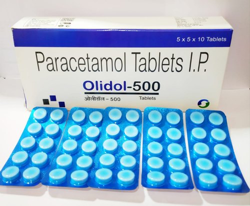 Olidol-500 Paracetamol Tablet, Packaging Type : Strips