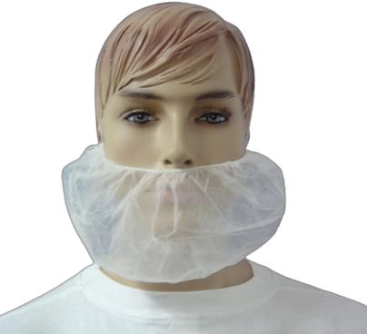 Non Woven Beard Cover Mask, Color : White/Blue