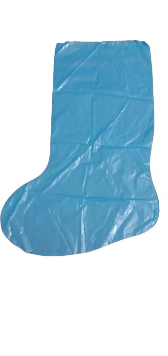 LDPE / HM / Non Woven Knee Length Shoe Cover, Color : Blue