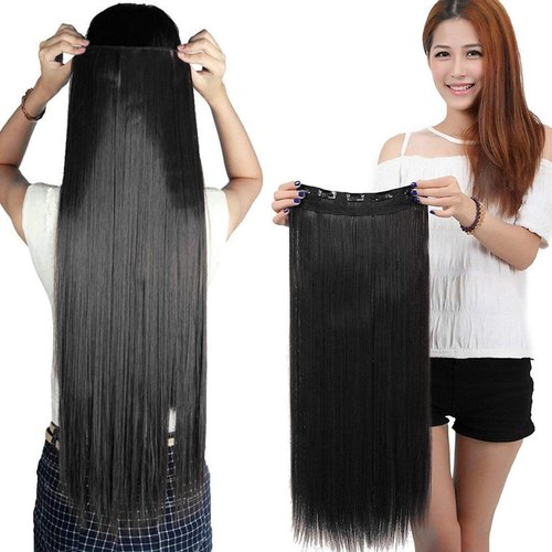 Synthetic Hair Extension, Color : Black