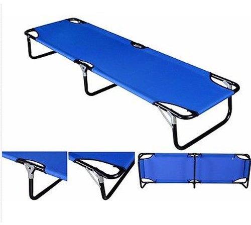 Elecktra Metal Foldable Camping Cot, Size : 186x58x35cm