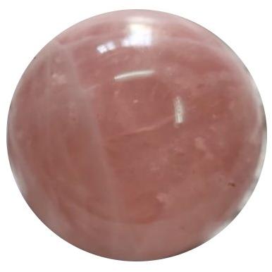 Round Rose Quartz Ball, for increases fertility, Size : 5/6in Diameter