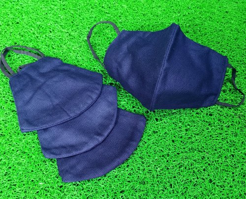 Unique Blue Cotton Face Mask, for Anti Pollution, Medical Purpose, Industrial Safety