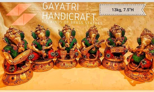 0-300gm Brass Ganesha Musical Set, for Smart Picture Quality