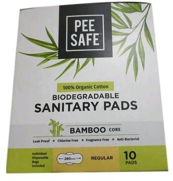 Pee Safe 100% Organic Cotton sanitary pads, Size : 280 mm