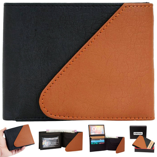 Plain PMW-001 Mens Leather Wallet, Technics : Machine Made