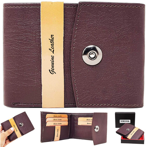 Men's Synthetic Leather Wallet (PMW-009), Closure Type : Magnet Lock