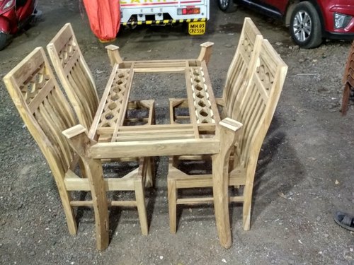 Teak Wood Dining Table Set