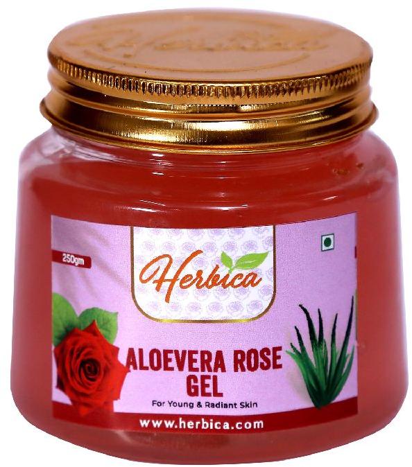 Herbica Aloe Vera Rose Gel, for Parlour, Personal