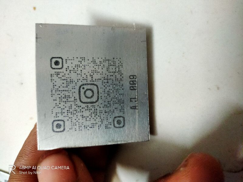 Aluminum QR code lables