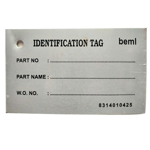 Identification Aluminum Nameplate