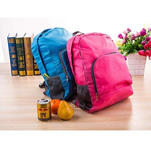 Nylon Foldable Backpack, Pattern : Plain