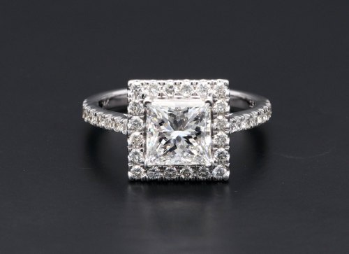 Veera Princess Cut Diamond Ring, Occasion : Engagement