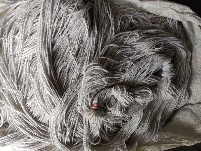 White Cotton mop Yarn
