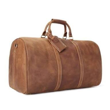 Plain Leather Duffle Bag, Gender : Unisex