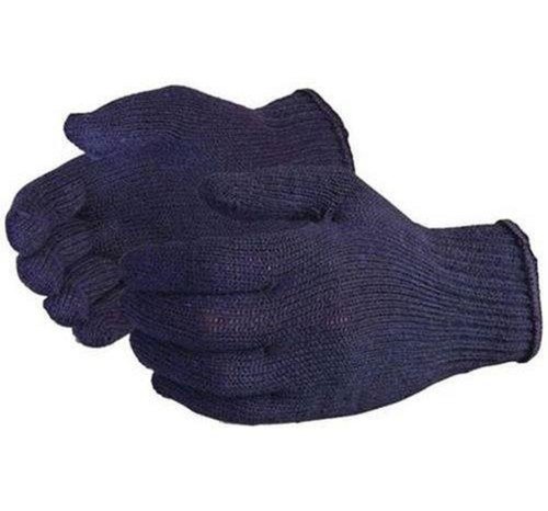 Plain cotton knitted hand gloves, Feature : Skin Friendly, Smooth Texture