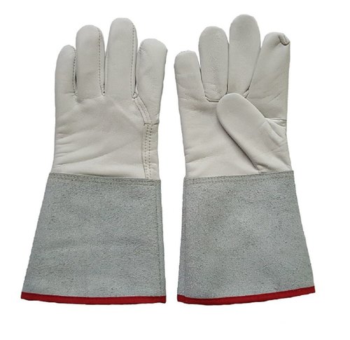 Plain Wool TIG Welding Hand Gloves, Length : 10-15 Inches