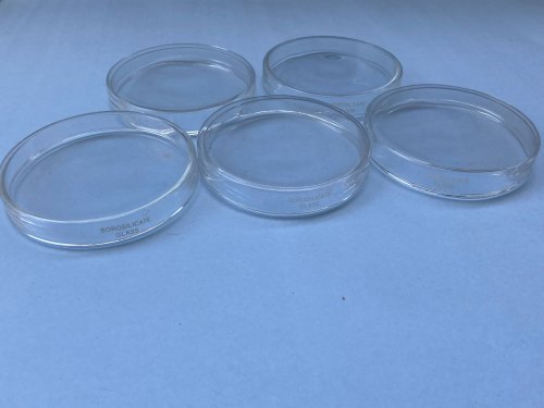 RAWAL'S Glass petri dish, Size : 75, 90 125