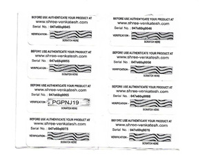 Film Track And Trace Labels