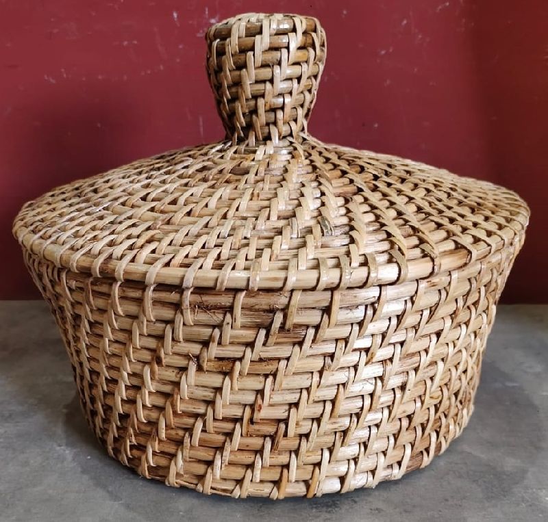 Cane Round Storage Container, Feature : Durable, Eco-Friendly, Light Weight, Long Life, Non Breakable