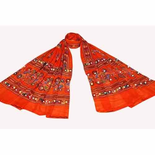 Cotton Dupatta, Pattern : Embroidery