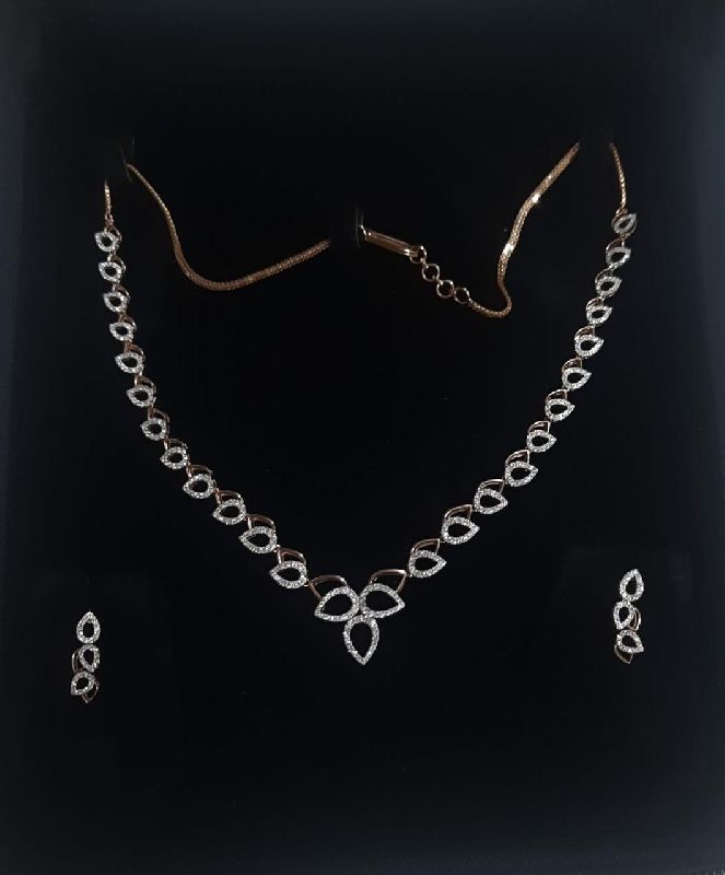 Simple And Elegant Real Diamond Necklace
