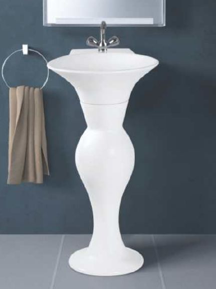 Ceramic Dolphin One Piece Wash Basin