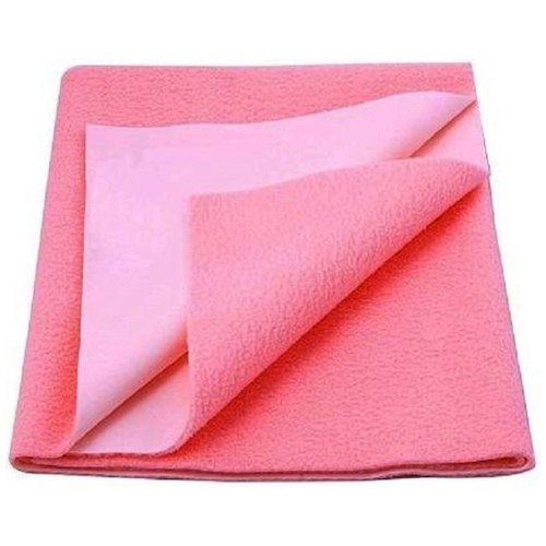 Plain Polar Fleece Pink Baby Dry Sheets, Technics : Machine Made